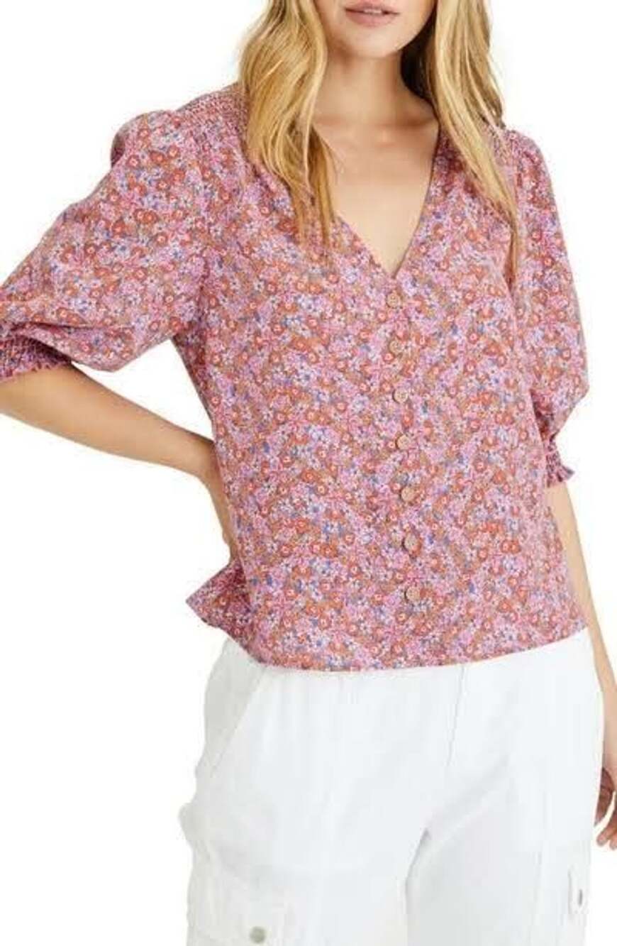 Sanctuary It's A Must Floral Blouse Size M Meadow Ditsy